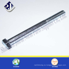 Tornillo de cabeza hexagonal galvanizado ISO4014